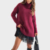 Red Sweater and Black Dress