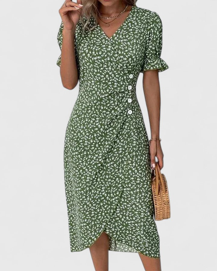 Kataryna | Comfortable Summer Dress Green