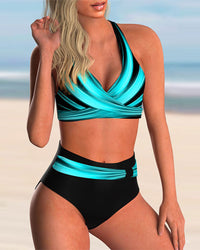 Wylda - Halter Neck Printed Bikini Set
