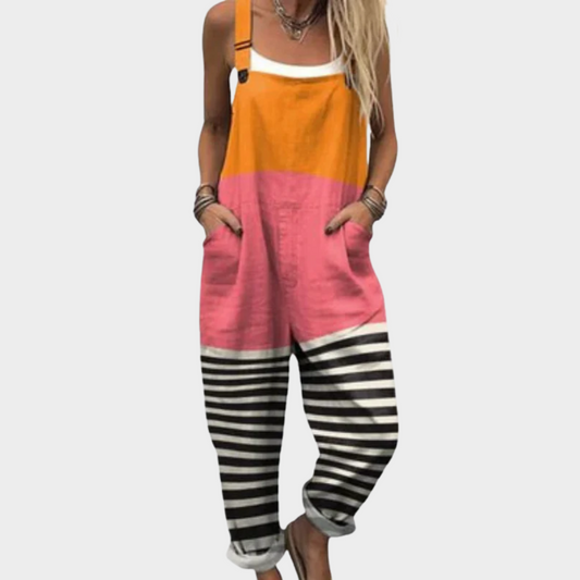Maisie - Comfortable Printed Dungarees