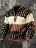 Archer – Retro Contrast Half-Zip Sweatshirt