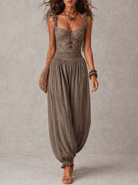 Aurelia - Lace Bandeau and Harem Trouser Set
