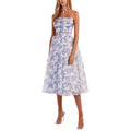 Homeyee Dress Homeyee Womens Midi Dress Color: Blue Size: 6