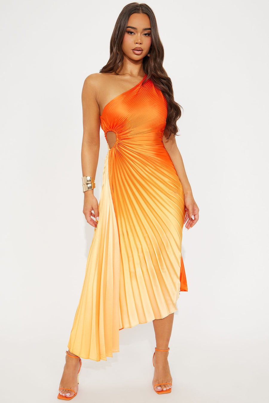Tahiti Ombre Maxi Dress - Yellow/combo