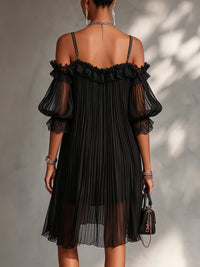Liberty – Off-Shoulder Chiffon Mini Dress