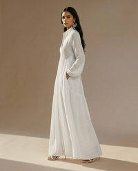 Nerys - Trendy Linen Maxi Dress