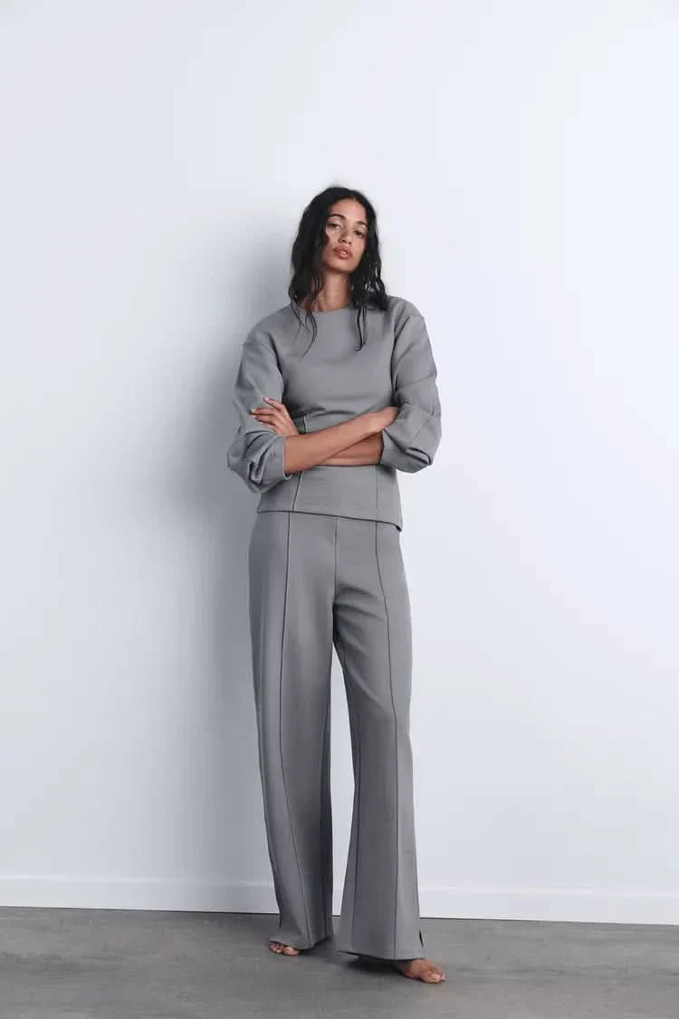 SERENITY | ELEGANT LOUNGEWEAR SET Gray