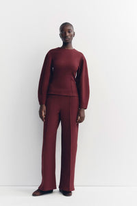 SERENITY | ELEGANT LOUNGEWEAR SET Burgundy