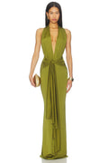 Lovers And Friends Coralie Gown In Chartreuse From .com
