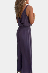 Lavinia – Open Back Elegant Jumpsuit with Gold Details