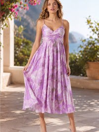 Astr Dress Nwot Elegant Purple Floral Women's Dress (Size S) (Lot 7