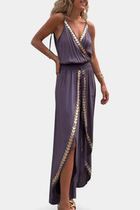 Lavinia – Open Back Elegant Jumpsuit with Gold Details