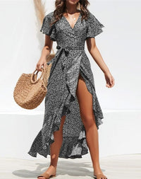 Daphne Wrap Dress Black