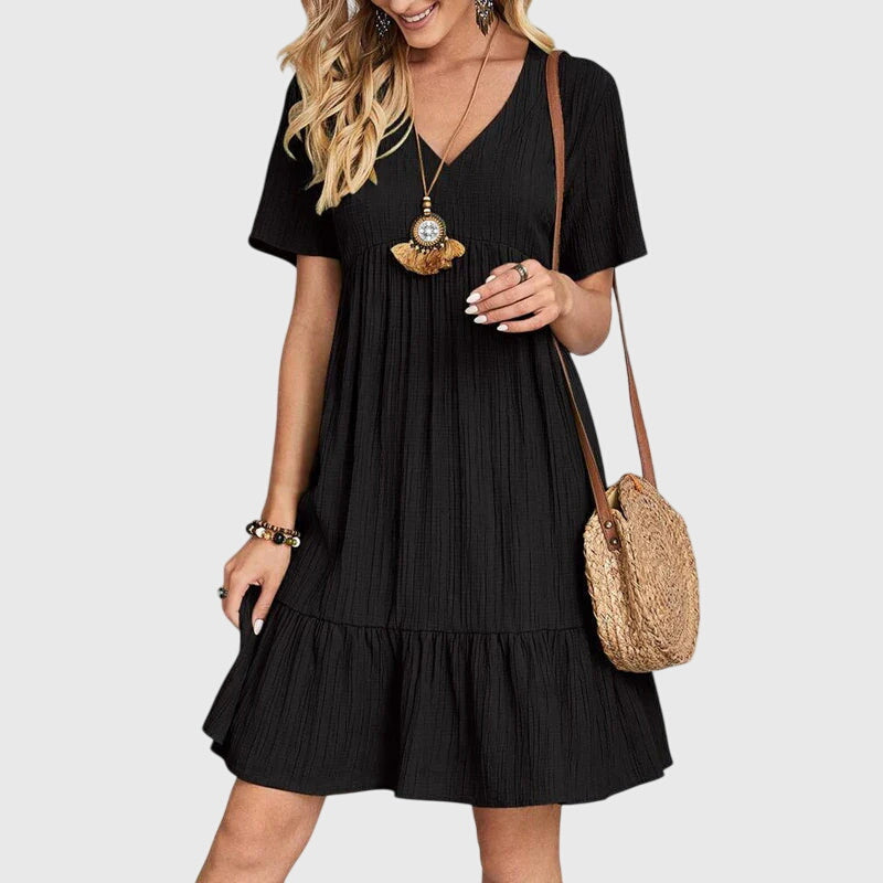 Jasmine | Elegant Flattering Dress Black