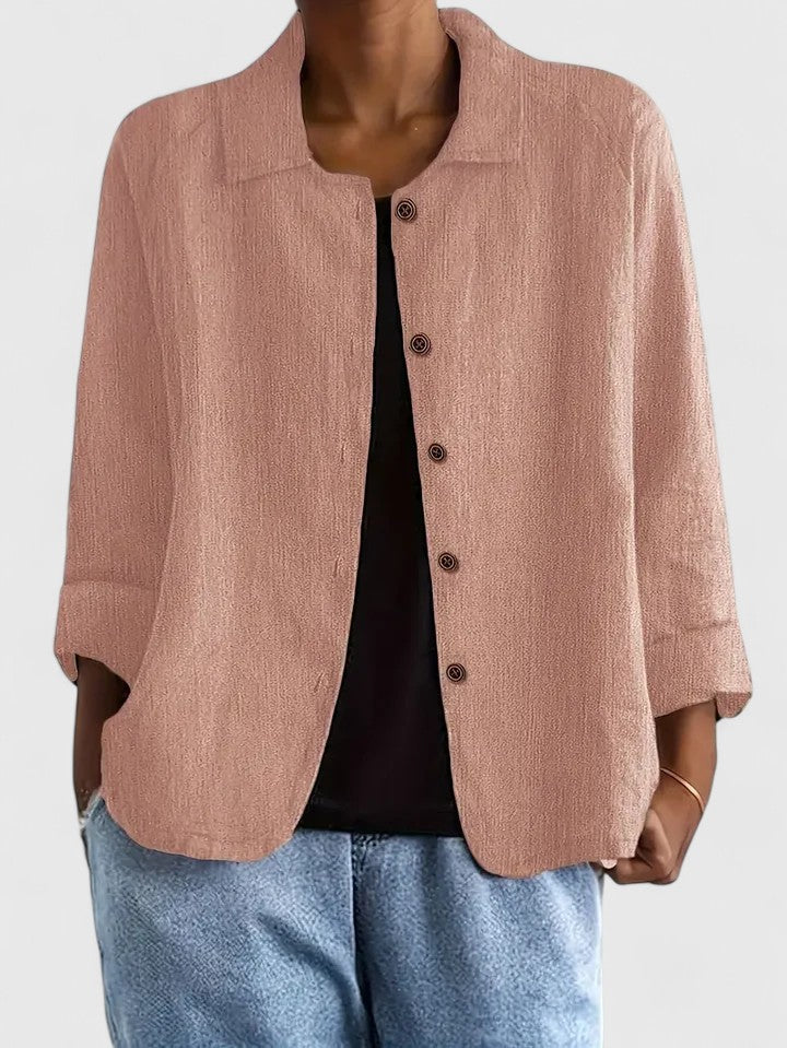 Claudine | Sophisticated Top Pink