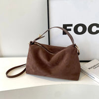 Maëlle Soft Suede Retro Shoulder Bag