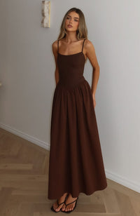 Sundrift Maxi Dress Chocolate