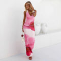 Vigdis Printed Halter Maxi Dress
