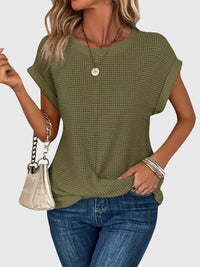 Isa | Elegant Blouse With Crew Neck Green