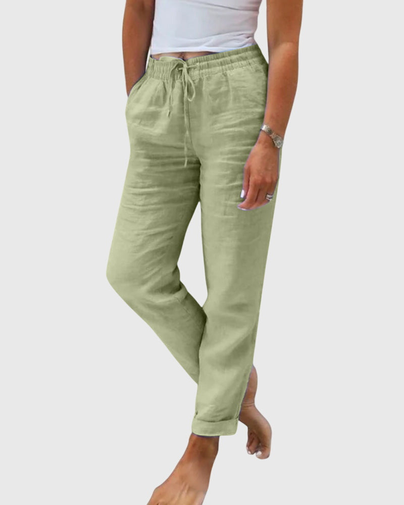 Margaret | Elegant Women's Pants Green