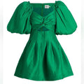 Aje Dress Aje Green Puff Sleeve Mini Dress Color: Green Size: 2