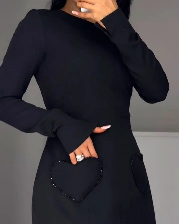 Charlotte – Elegant Long Sleeve Mini Dress