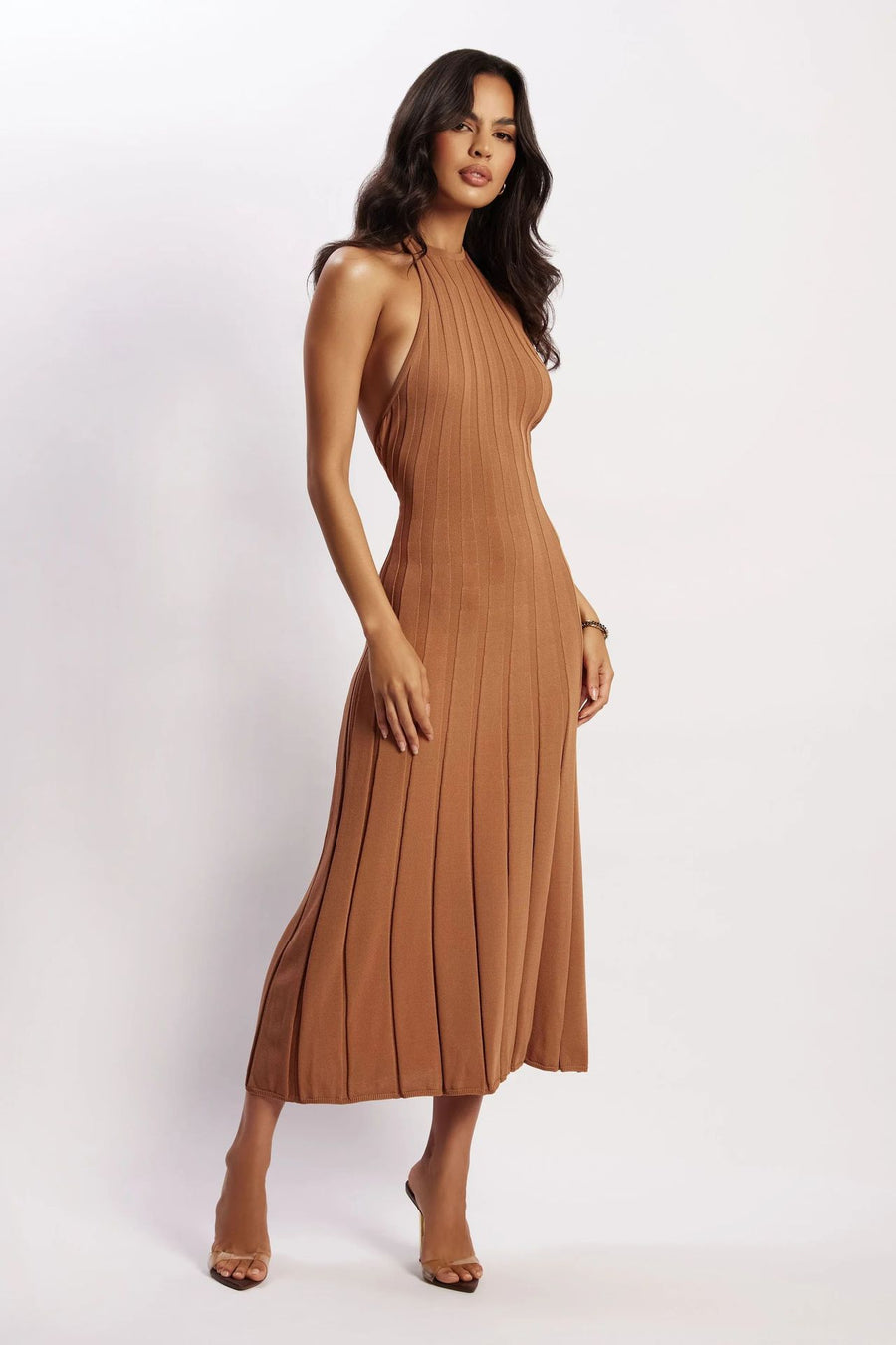 Dalila Halter Neck Midi Dress