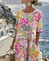 Vivia – Printed Loose-Fit Dress