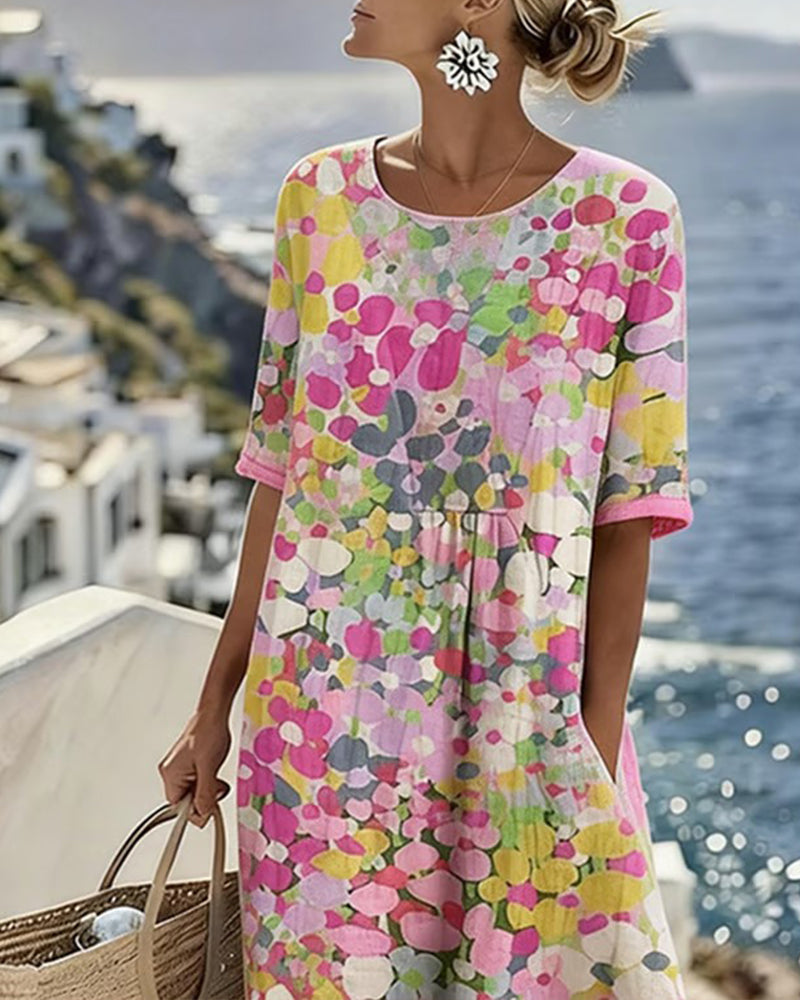 Vivia – Printed Loose-Fit Dress