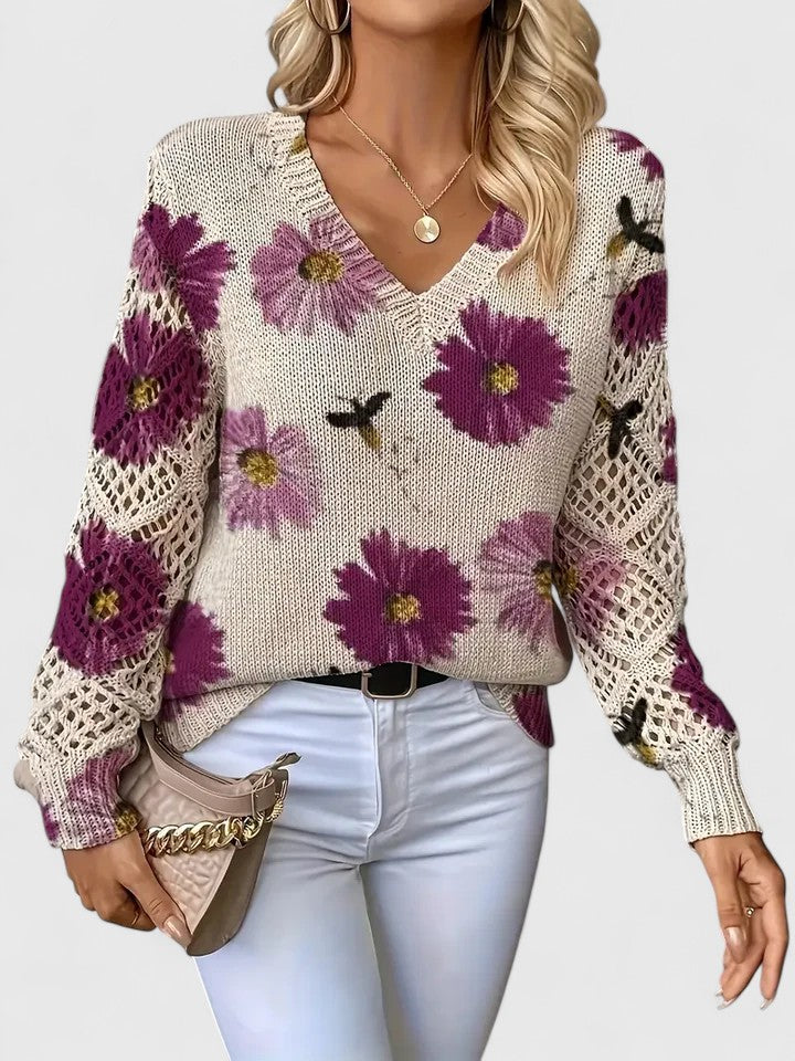 Liza | Elegant Cardigan Purple