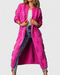 Anzherrah | Comfortable Cardigan Rose Red