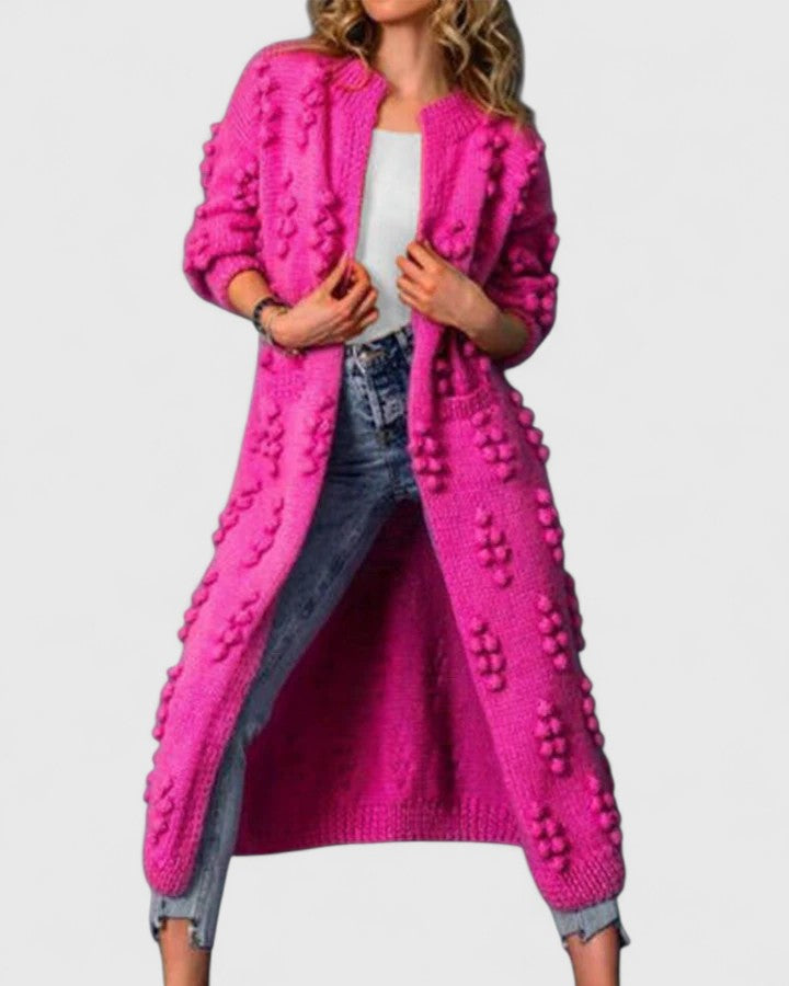 Anzherrah | Comfortable Cardigan Rose Red