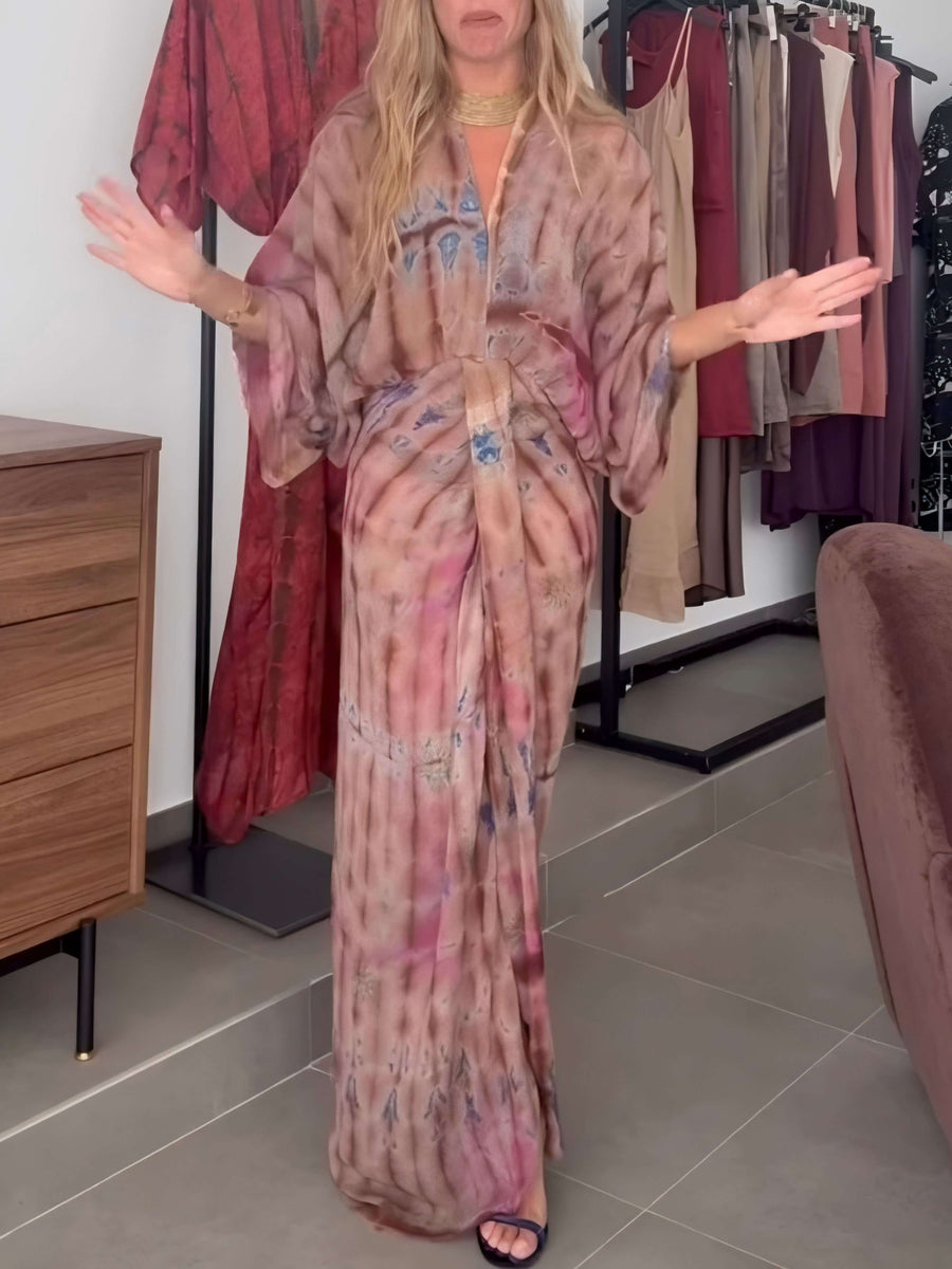 Marnie – Kimono Style Printed Dress