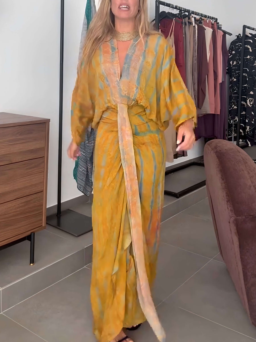 Marnie – Kimono Style Printed Dress