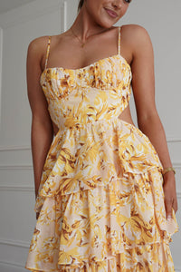 Rebecca Floral Tiered Maxi Dress
