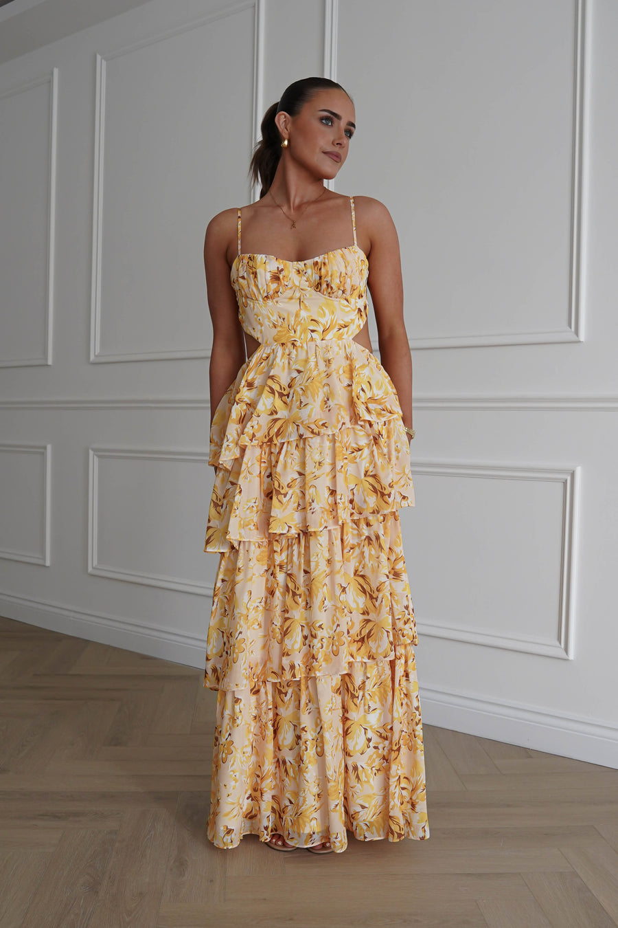 Rebecca Floral Tiered Maxi Dress