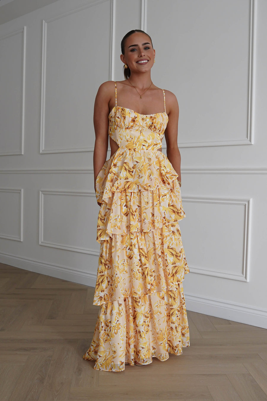 Rebecca Floral Tiered Maxi Dress