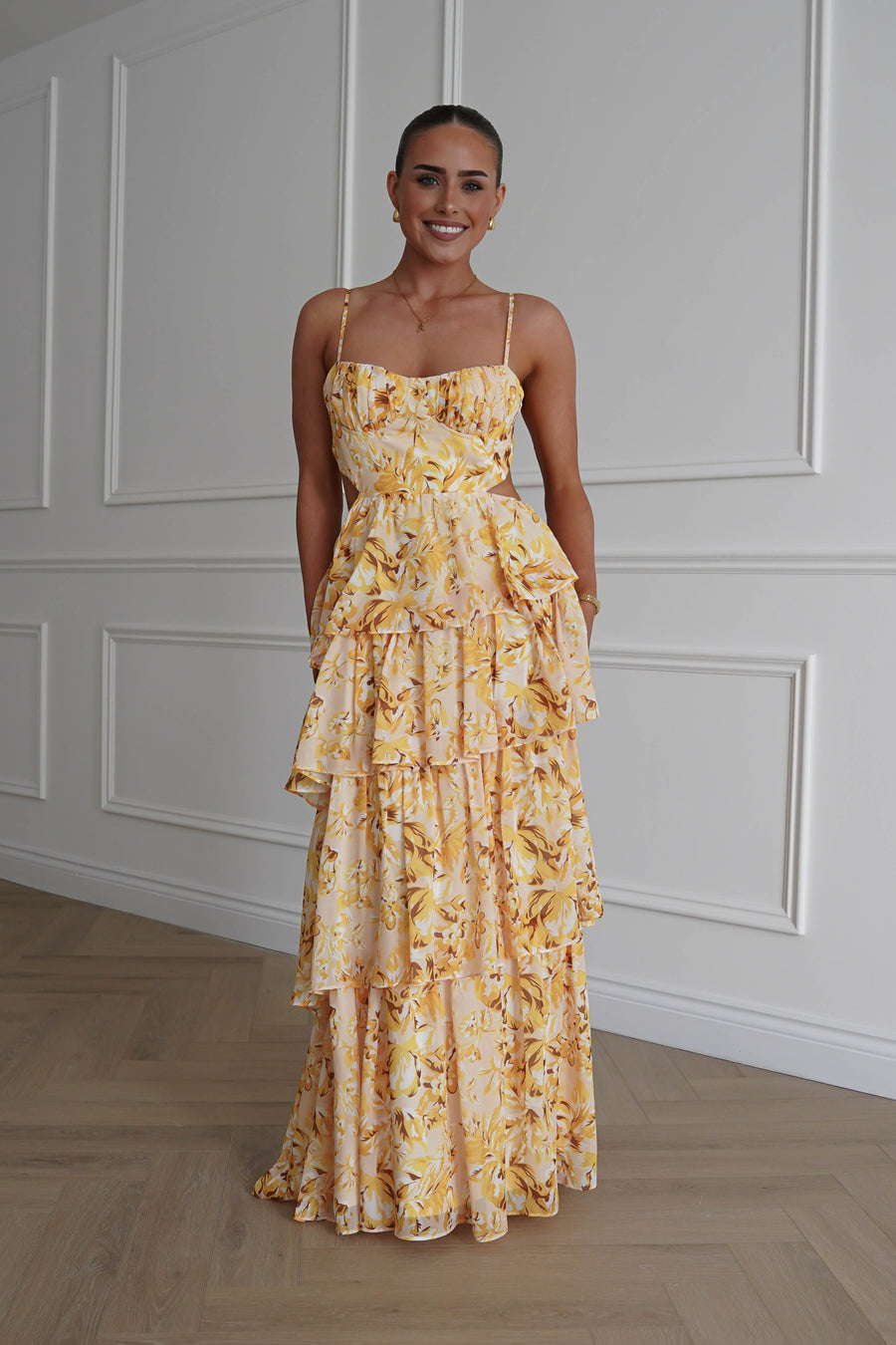 Rebecca Floral Tiered Maxi Dress