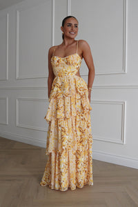 Rebecca Floral Tiered Maxi Dress