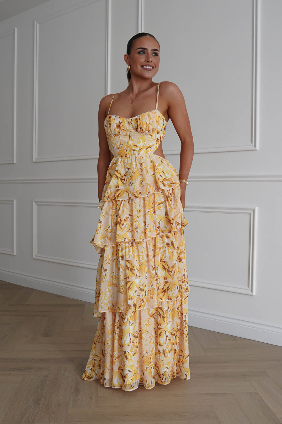 Rebecca Floral Tiered Maxi Dress
