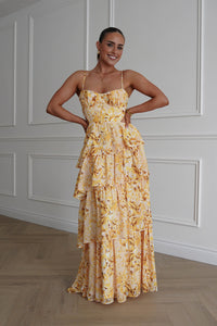 Rebecca Floral Tiered Maxi Dress