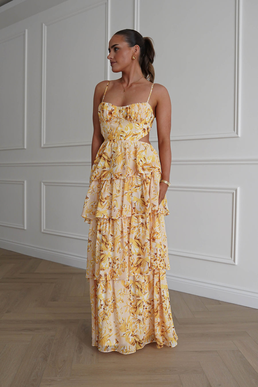 Rebecca Floral Tiered Maxi Dress