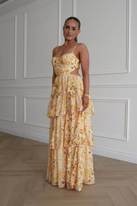 Rebecca Floral Tiered Maxi Dress