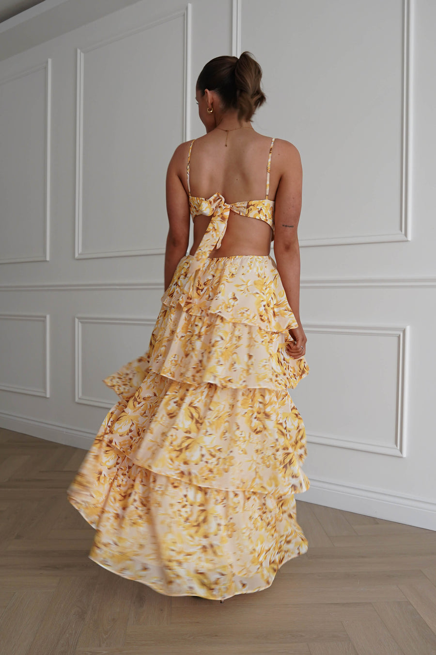 Rebecca Floral Tiered Maxi Dress