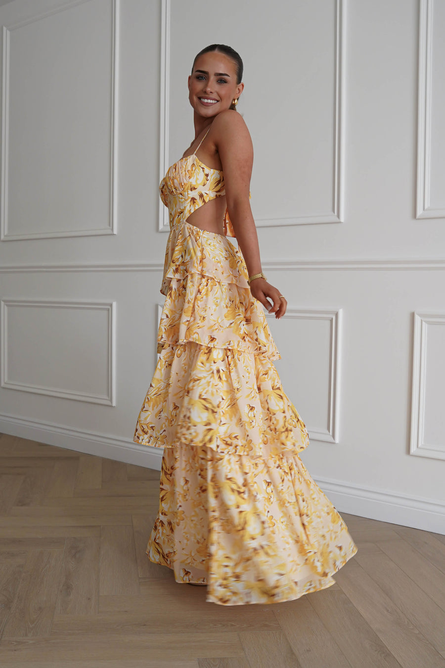 Rebecca Floral Tiered Maxi Dress