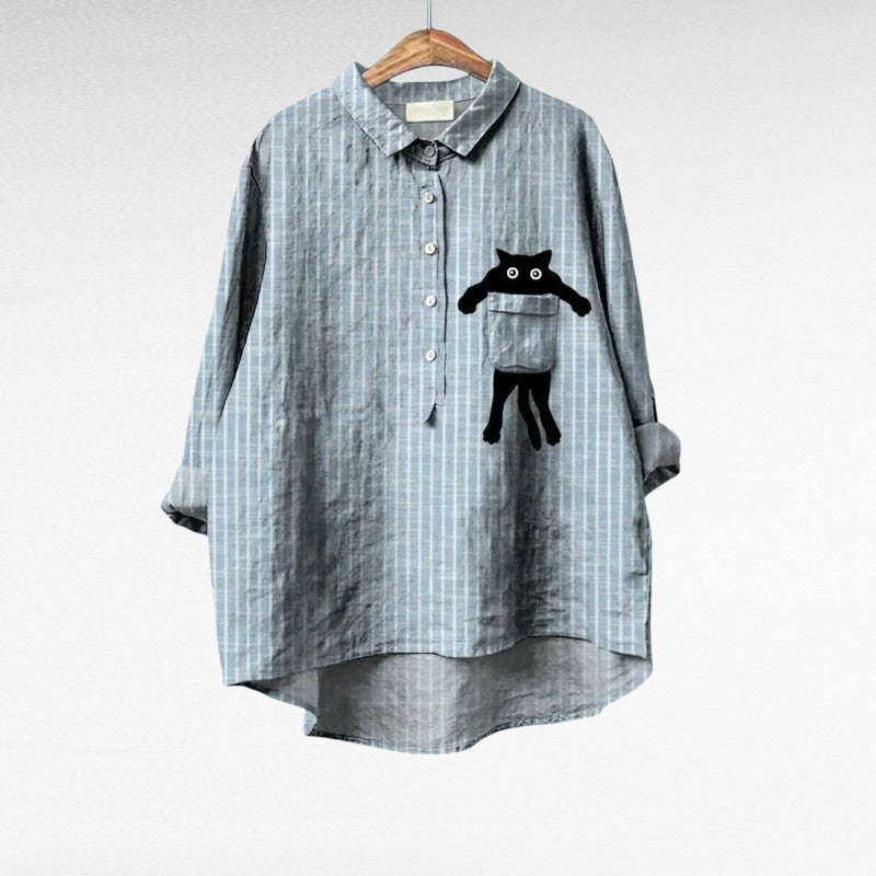 Chloe - Elegant Linen Summer Blouse