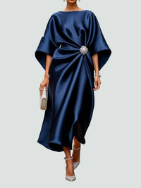 Coralyeth | Elegant Dress Navy Blue