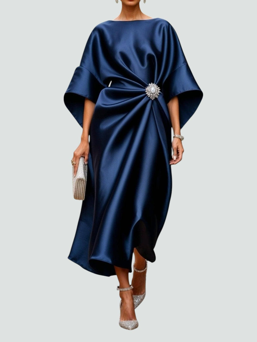 Coralyeth | Elegant Dress Navy Blue