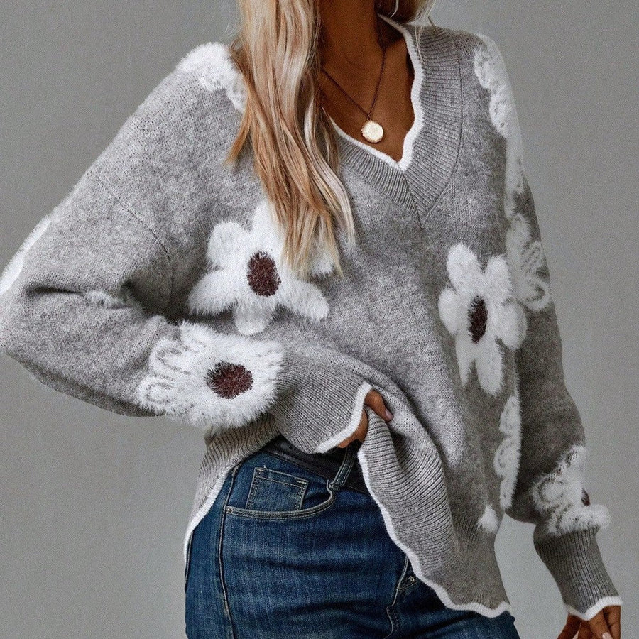 Trie | Elegant Sweater Gray