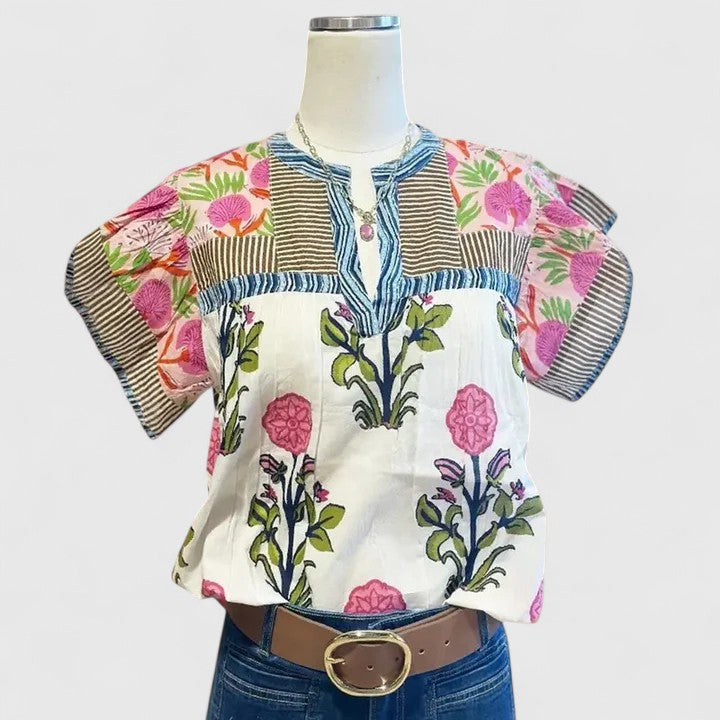 Elarion | Comfortable Blouse Multi-colored
